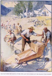De hele dag was het geluid van de houweel en het gerommel van de wieg te horen door Joseph Ratcliffe Skelton